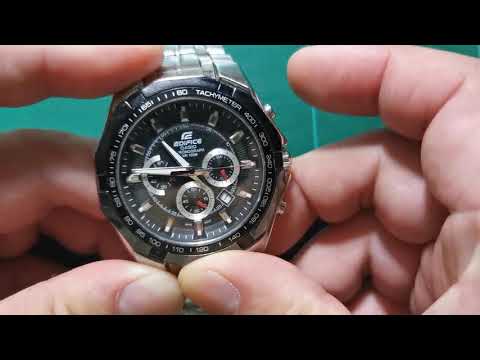 Casio Chronograph WR100M  卡西欧 艾迪菲斯  表盘解析与秒表指针校正方法