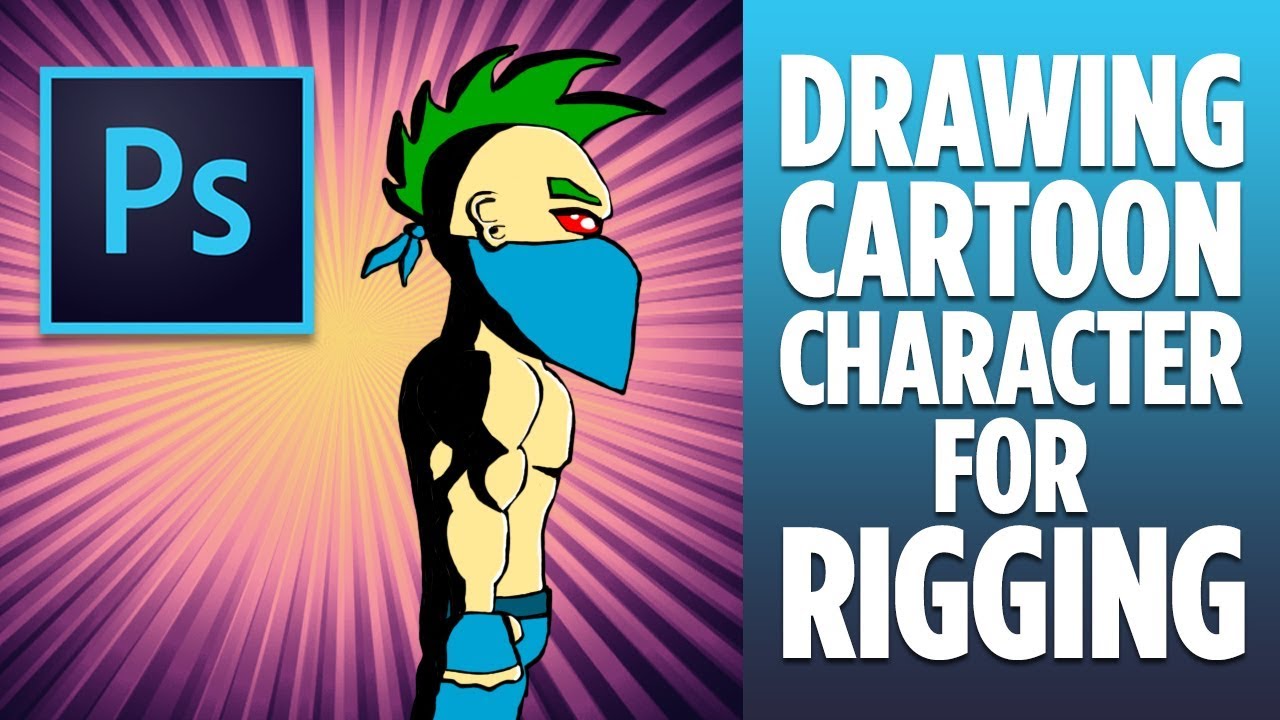 Draw Character For Rigging HOW TO DRAW A CHARACTER FOR RIGGING IN PHOTOSHOP FOR AFTER EFFECTS ...
