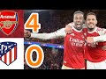 Arsenal vs Atletico Madrid 🔥 4-0 Extendes Highlights/Ucl