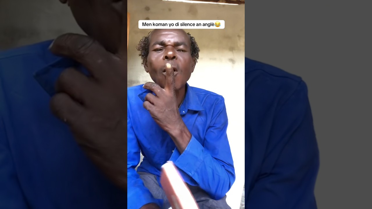 Men koman yo di silans an anglè #tiktok #haitian #shorts
