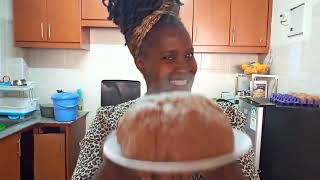 How to cook Brown ugali, kienyeji chicken (with no spices)and mrenda😋.