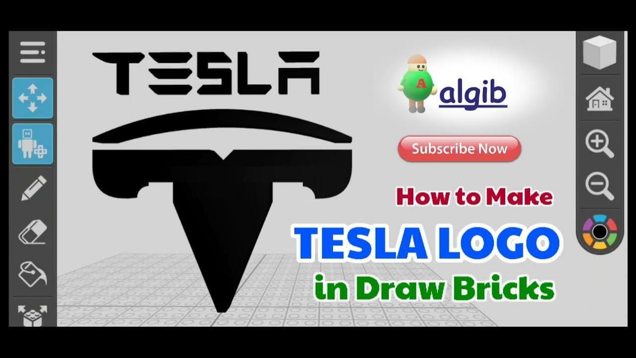 How to Make TESLA in Draw Bricks Game Lego ideas - YouTube