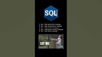 SQL Sorgu Kategorileri #sql #sqlserver #programlama #yazılım #yazılımcı #kodlama #backend