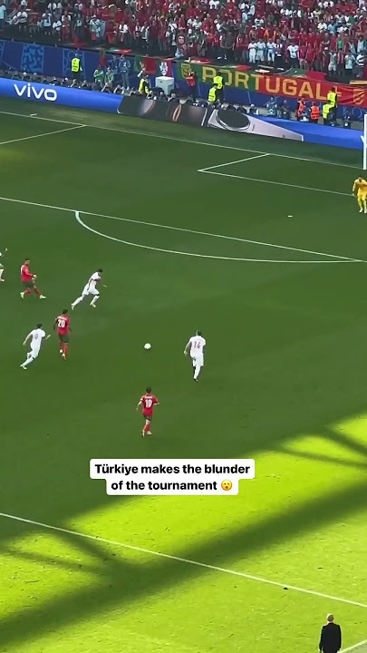 Turkey own goal 😭    #shorts #football #turkey #portugal #euro2024