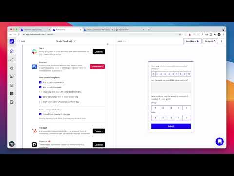 NativeForms / Intercom - Integration Preview