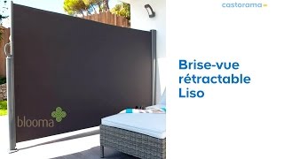 Brise vue rétractable Blooma Liso anthracite L.3 x h.1,60 m