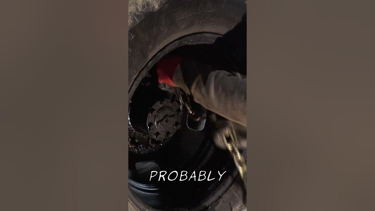 Removing Extreme Stuck Wheel from Truck - YouTube
