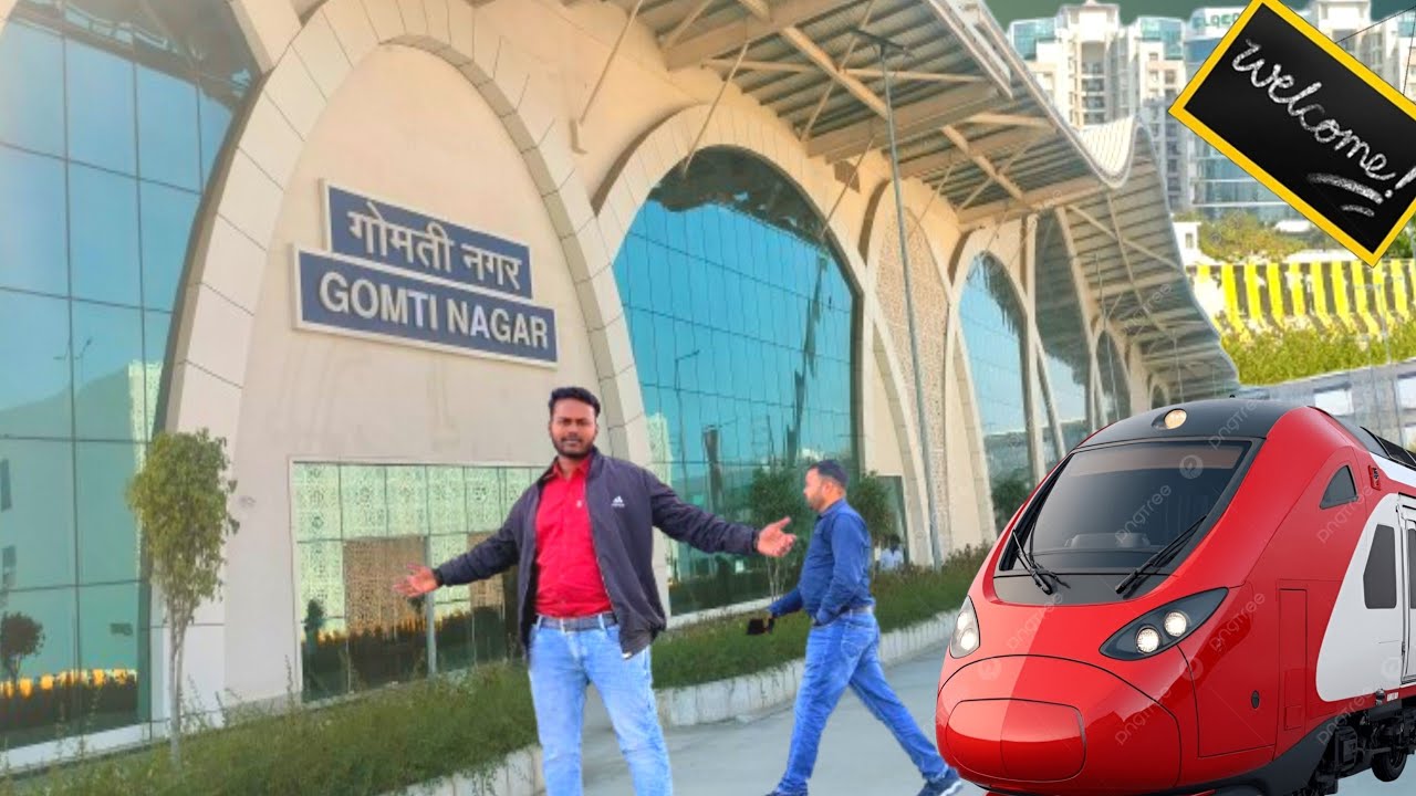 UTTAR PARDESH का सबसे खूबसूरत रेलवे स्टेशन 🚉 गोमती नगर लखनऊ || Gomti Nagar Full Vlog 🎉