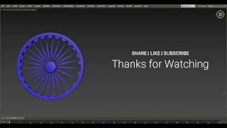 ASHOKA CHAKRA IN 3DS MAX IN 8 MIN screenshot 4