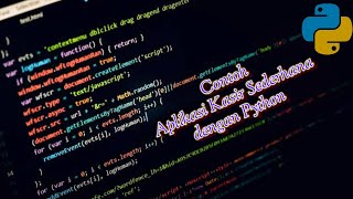 Contoh aplikasi kasir sederhana dari bahasa pemrograman python dengan android/hp