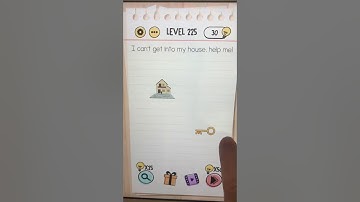 Brain Test Level 225 I can’t get into my house, help me!