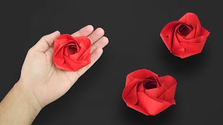 How to Make an Easy and Beautiful Origami Rose - Step by Step Tutorial