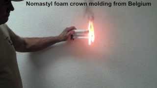 Fire test on polyurethane and foam crown moldings by Creative Crown Class'A' by Creative Crown Molding 9,826 views 10 years ago 2 minutes, 18 seconds