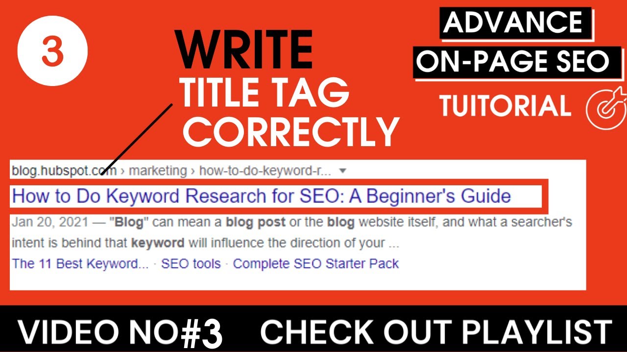 Title tag in SEO | Title tag optimization in SEO | Title tag WordPress ...