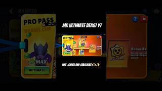100 FT. PRO PASS 😎🌟 #shorts #brawlstars #supercell