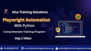 Playwright Automation with Python-Day1 Video On 27th Nov 2025.Call/WhatsApp on 90529 03733 to Enroll