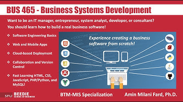 SFU - BUS 465 - Business Systems Development