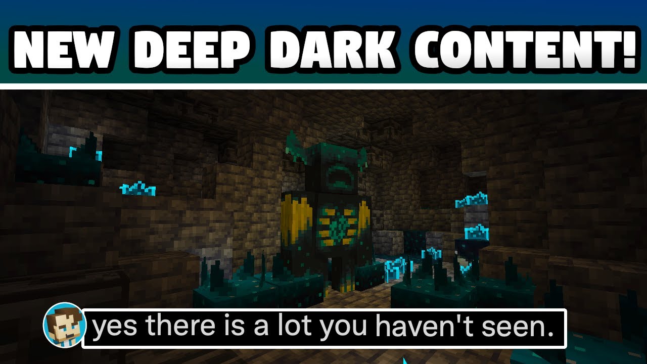 Minecraft HUGE DEEP DARK SECRETS! 1.18 Deep Dark & Warden Lore! YouTube