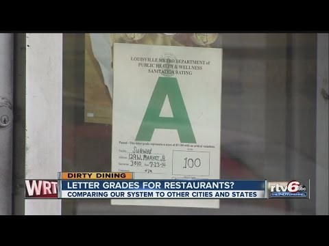 Letter grades for restaurants How Indiana's system compares