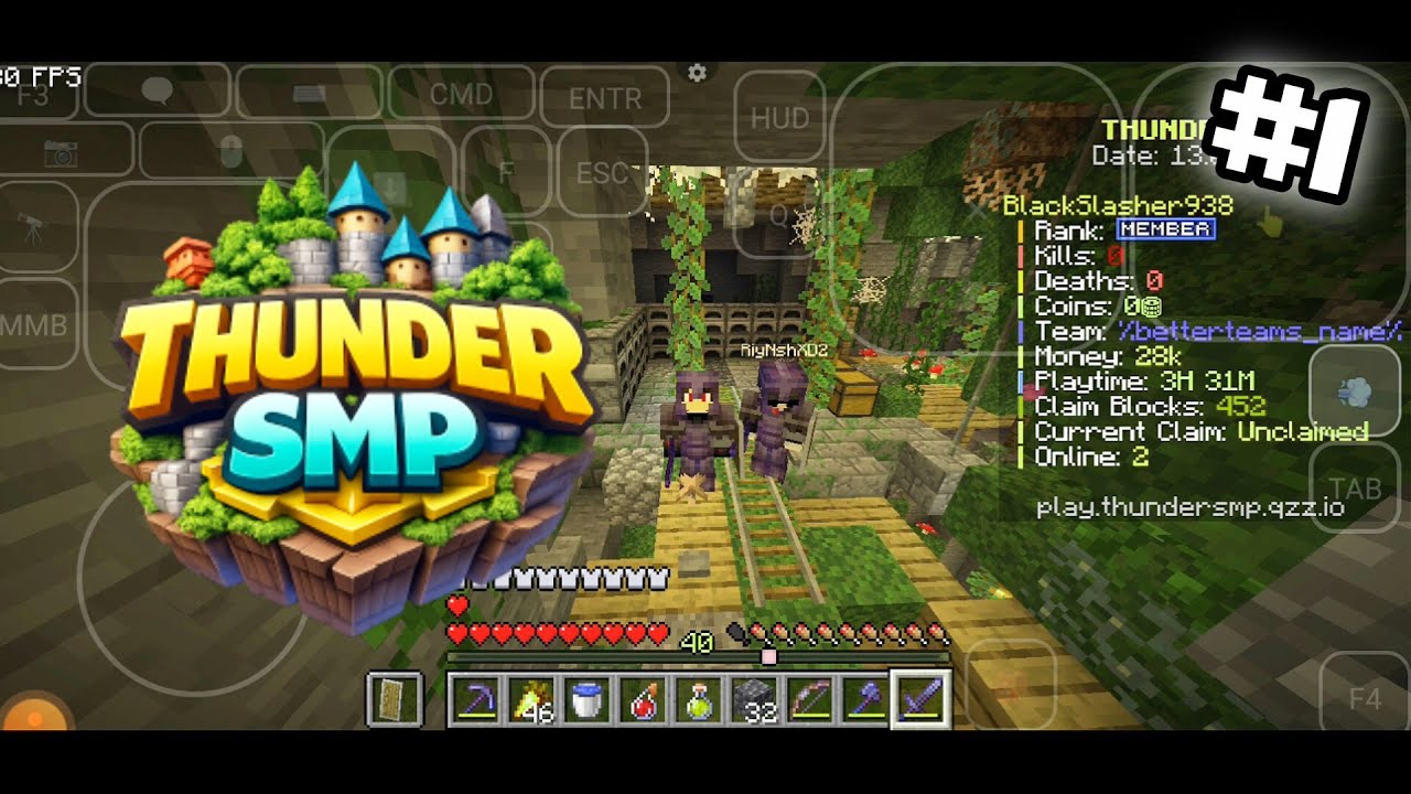 Thunder SMP S2 Ep1 Fight With Safi with New Team |Black Slasher