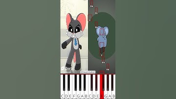 Rat Dance Meme COMPLETE EDITION | Poppy Playtime (@tieanimation) - Octave Piano Tutorial