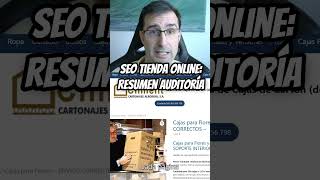 SEO tienda online: resumen auditoría