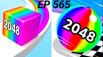 Jelly Run 2048 VS Ball Run 2048 Gameplay👹🌀😱💥 Max Level unlocked speed Run challenge 565