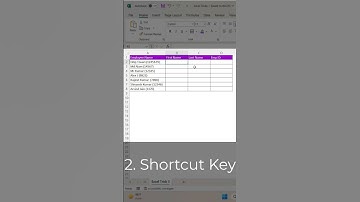 Excel Trick 3  - Splitting Data with Flash Fill in Seconds! #shorts