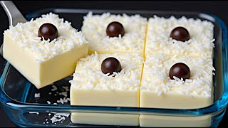 Only milk and condensed milk! The tastiest dessert in 5 minutes, without an oven, flour, and gelatin