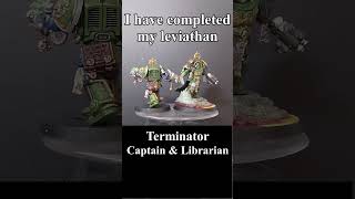 My complete Captain and Librarian in terminator armour #shorts #warhammer40k
