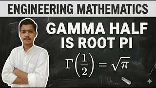 Prove that Gamma half is root pi || Γ(1/2) = √π