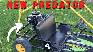 New Predator 212 Go Kart Engine Swap  *Throttle cable install hookup*