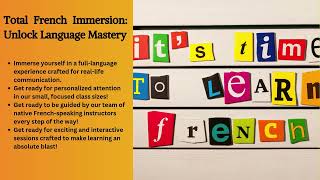 Immerse Yourself French Immersion Classes for Language Mastery!