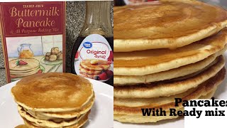 How to make Pancakes with Ready Pancake Mix |  Trader Joe’s Buttermilk Pancake Mix