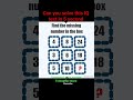 Only 1# can solve this! 🧠 Can you solve this #shorts #reasoning