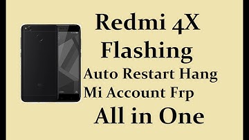 Redmi 4 (4x) Santoni flash mi account frp hangon logo fix all in one by softichnic