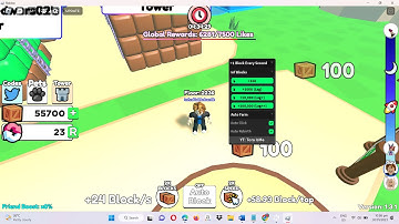 Roblox +1 Block Every Second Script - Infinite Blocks