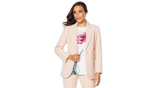 DG2 by Diane Gilman WrinkleResistant Gabardine Blazer