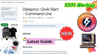 Dataproc: Qwik Start - Command Line || GSP104 || #qwiklabs #arcade