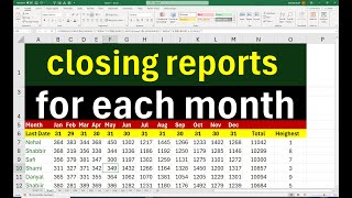 Generate Monthly Closing Reports in Excel: Easy Step-by-Step Guide