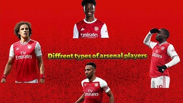 Different types of Arsenal players