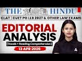 The Hindu Newspaper CLAT 2027 | 13 April 2026 | Editorial Analysis Vocab &amp; Reading