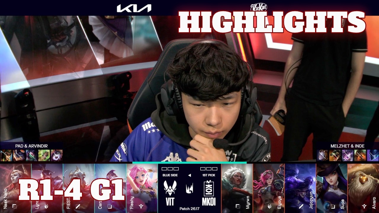 VIT vs MKOI - Game 1 Highlights | Round 1 LEC Summer 2026 Playoffs | Vitality vs Movistar KOI G1