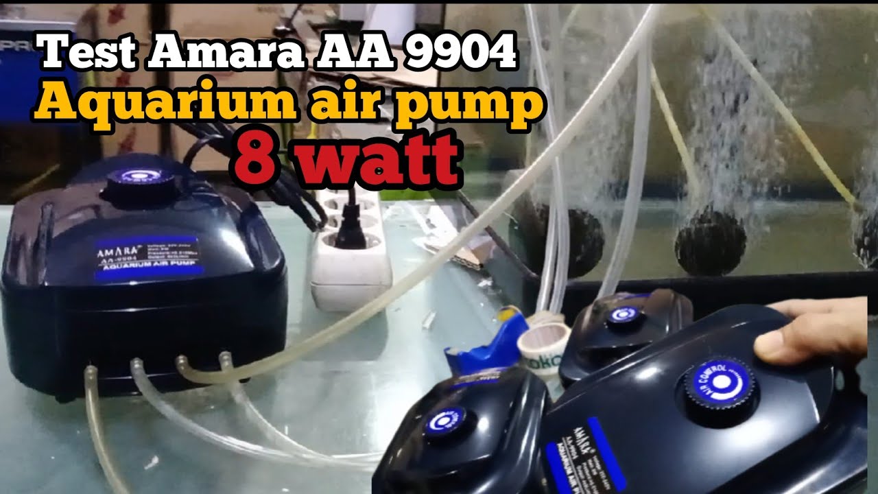 TEST Amara AA 9904 aquarium air pump/review YouTube