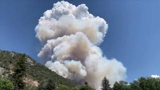 Start of Grizzly Creek Fire captured on video by rafter floating by