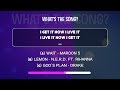 What's the song? | Lyrics QUIZ from BILLBOARD HOT100 February 2018