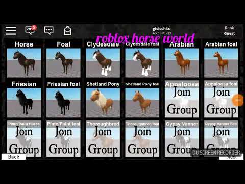 Roblox Horse World Read Desc Youtube - roblox groups horse world