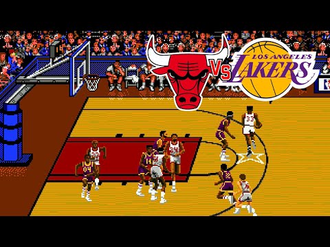 Bulls vs Lakers and the NBA Playoffs (Genesis/Mega Drive) Playthrough/LongPlay [4K]