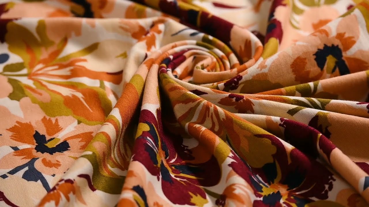 Bekleidungsstoff Modal Baumwolle Jersey Blumen Blüten weiß rosa 1,50m Breite