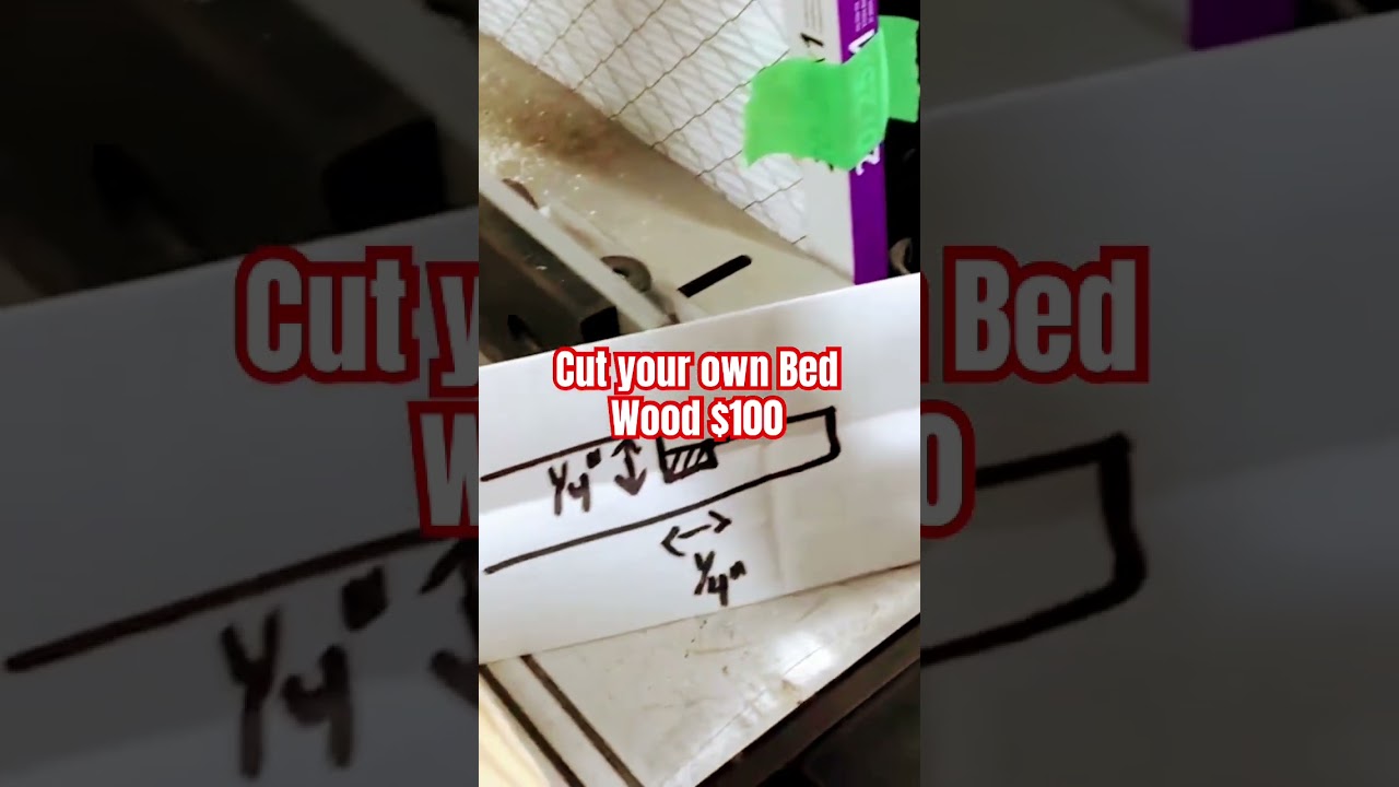 Cut your own bed wood for $100!  
